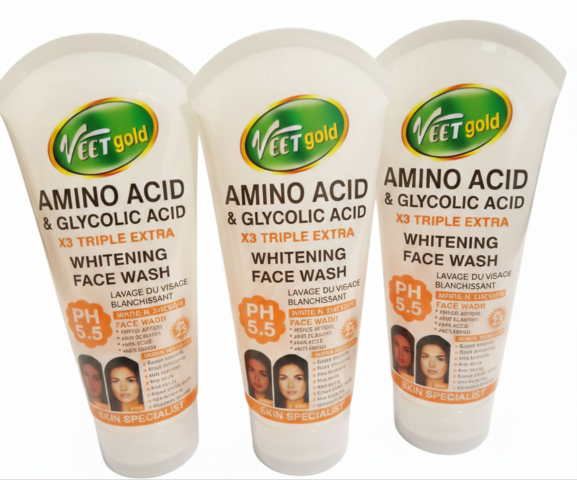Veetgold Amino Acid & Glycolic Acid Whitening Face Wash