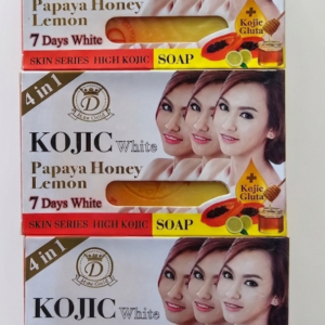 4IN1 Kojic White Papaya, Honey & Lemon Soap (160g) (6 bars)
