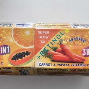 Retinol Asantee 3IN1 Carrot & papaya + Vitamin C Soap